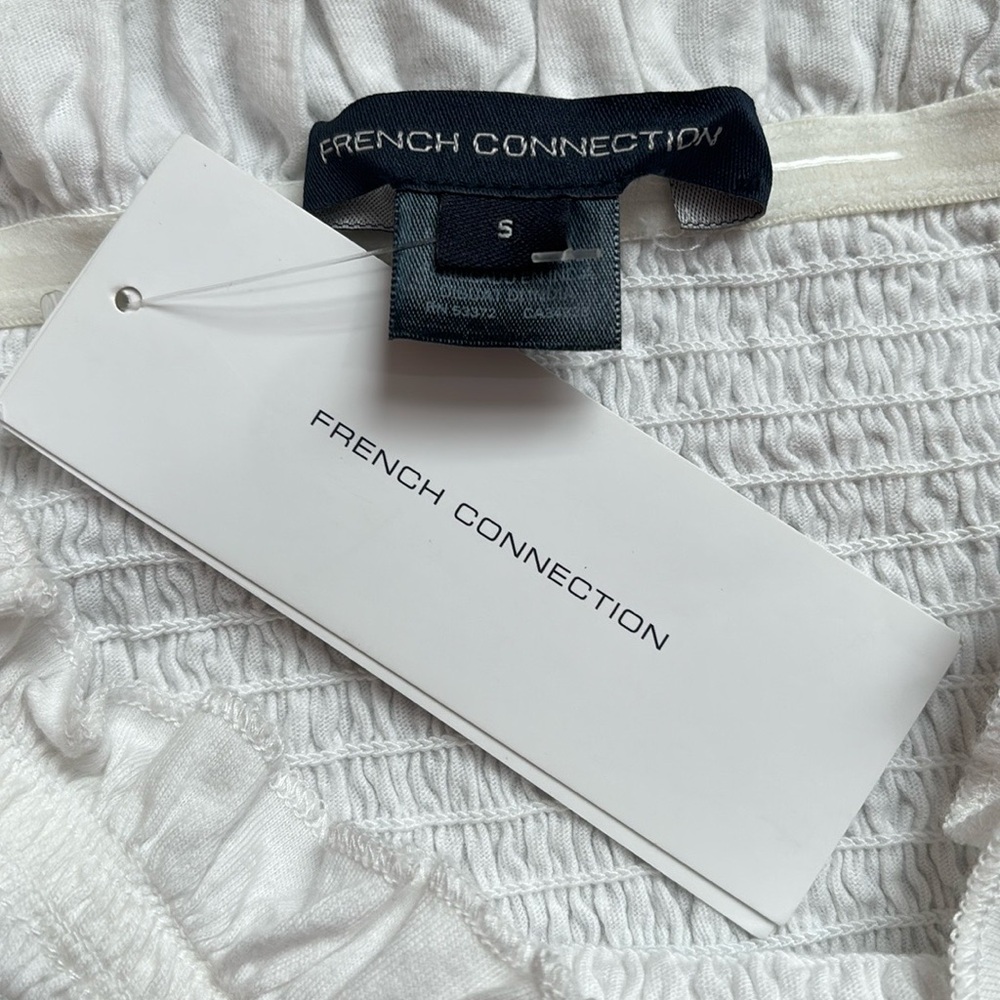 French Connection White Strapless Top Size Small NWT!! - Picture 2 of 4